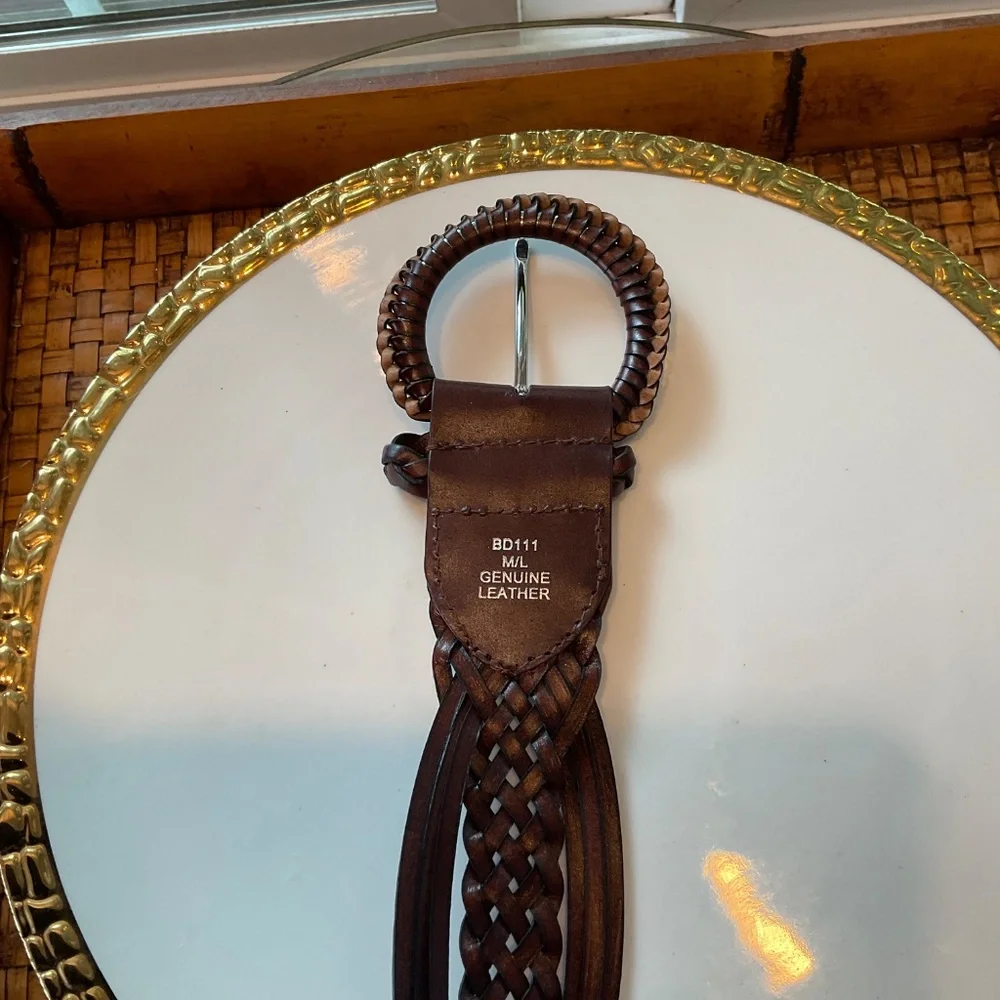 Lovely Genuine Leather Braided Belt